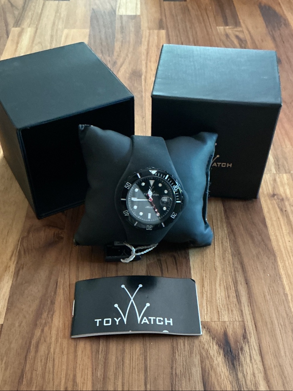 ToyWatch Men’s Black Sport Dive Watch with Black Dial